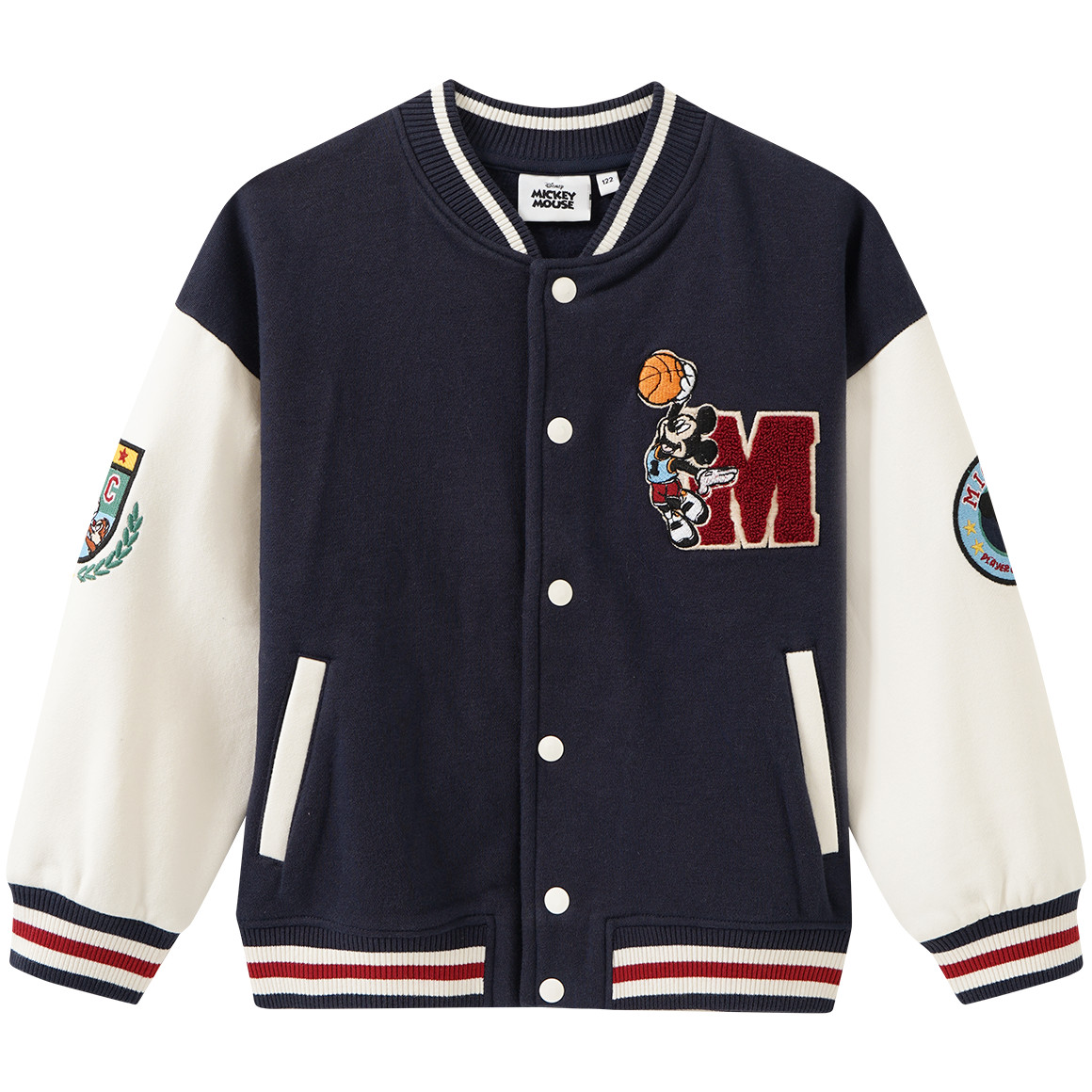 Micky Maus Sweatjacke im College-Style