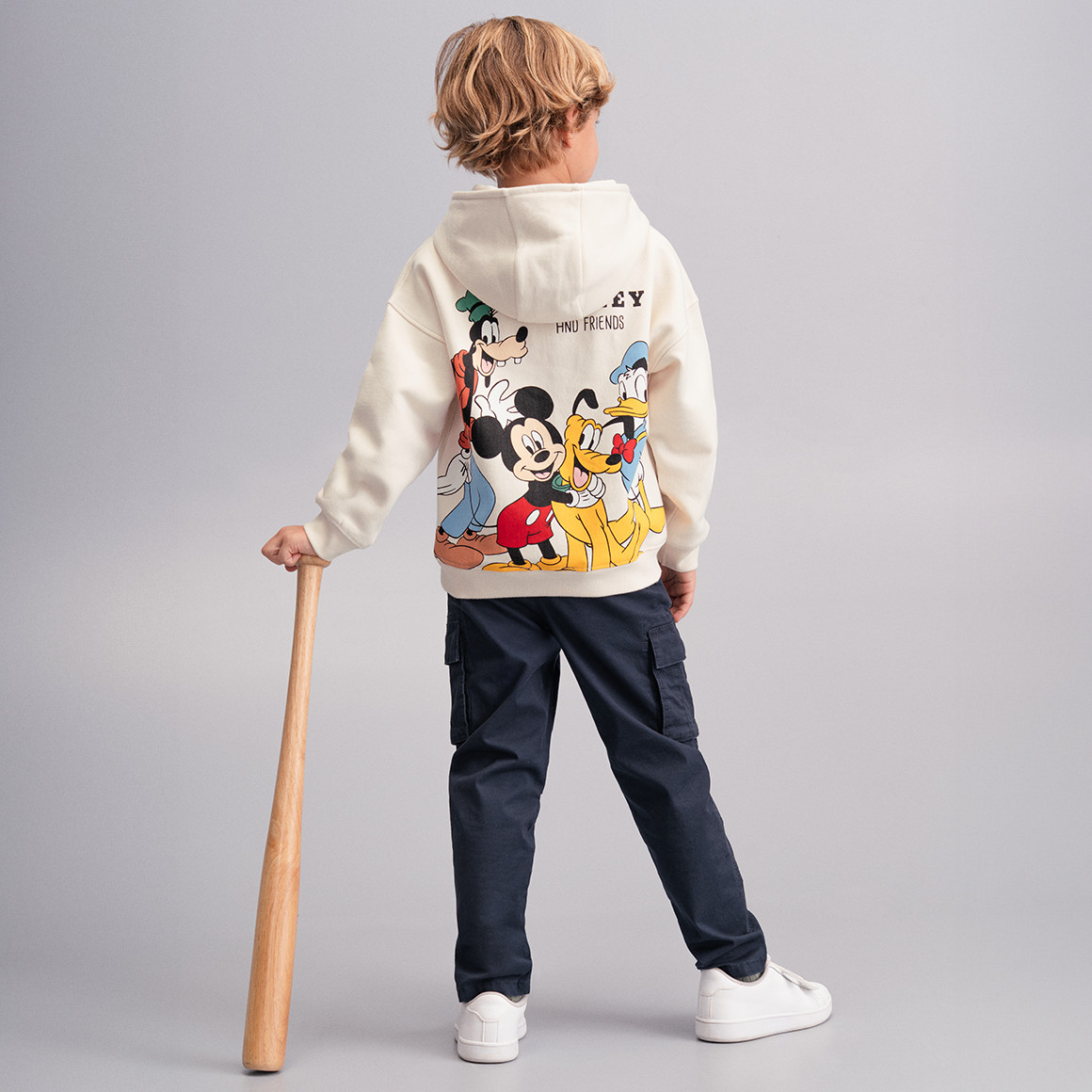 Micky Maus Hoodie mit Rücken-Print