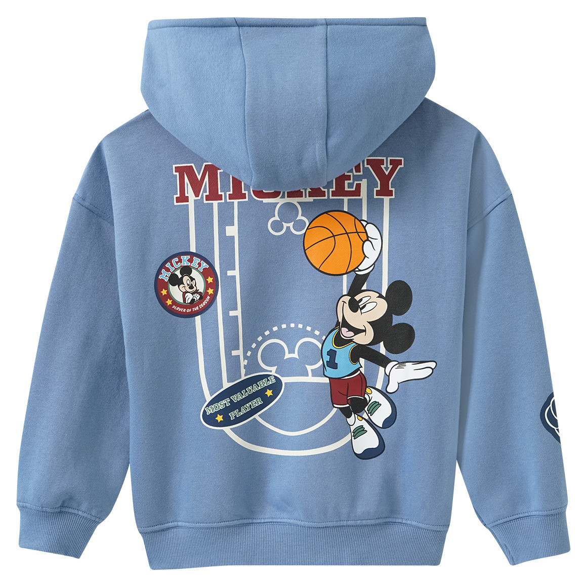 Micky Maus Hoodie mit Rücken-Print