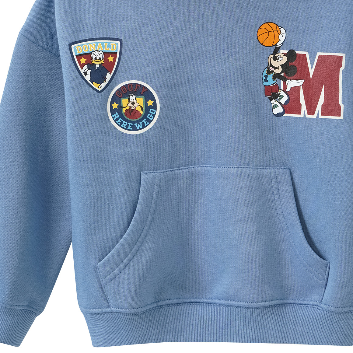 Micky Maus Hoodie mit Rücken-Print