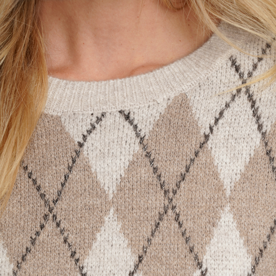 Damen Strickpullover mit Effektgarn