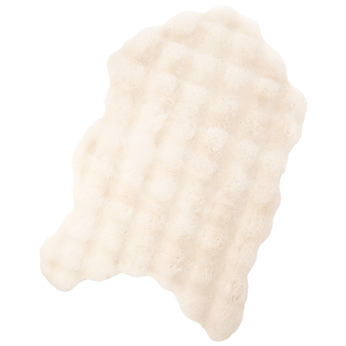 Vloerkleed van imitatiebont met textuur