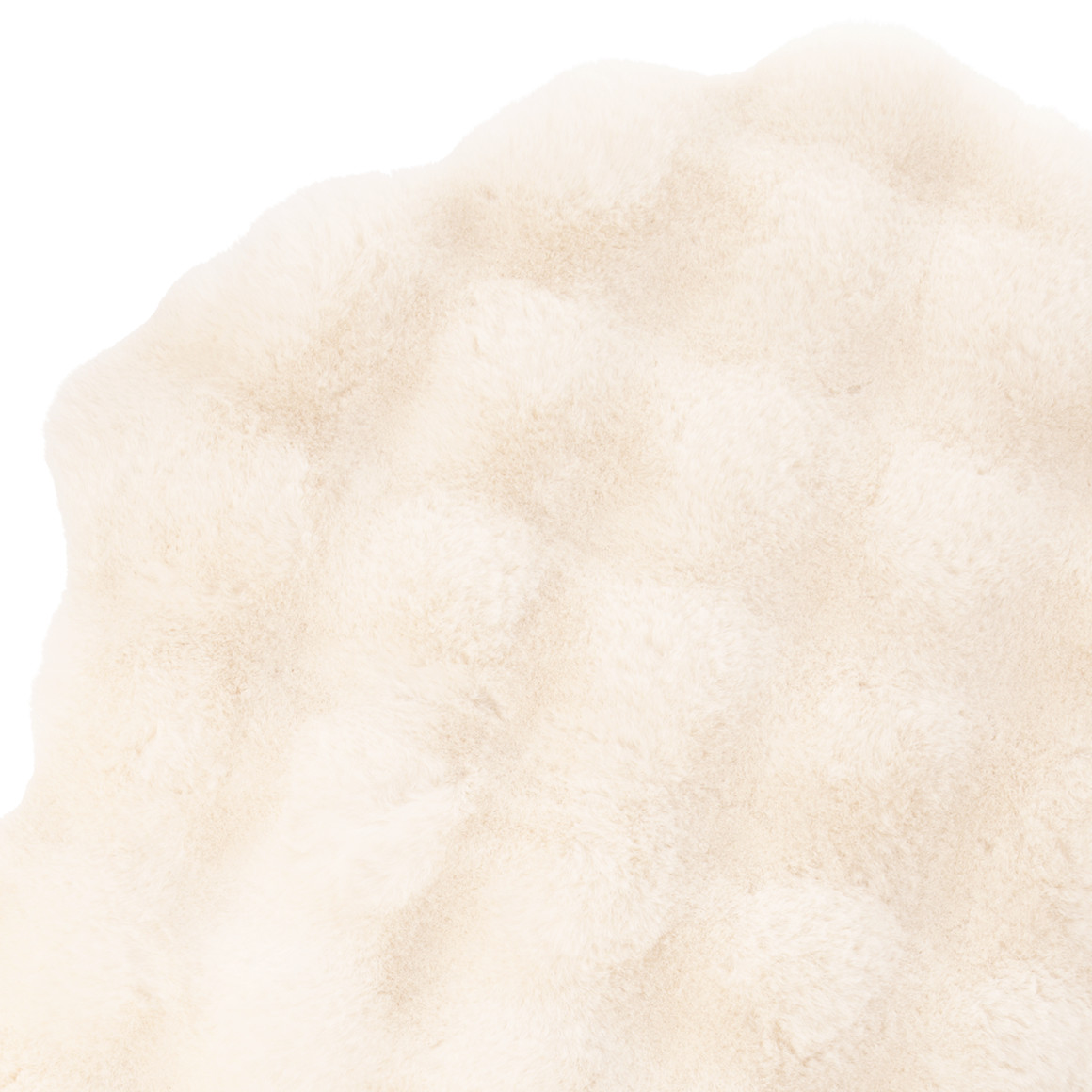 Vloerkleed van imitatiebont met textuur