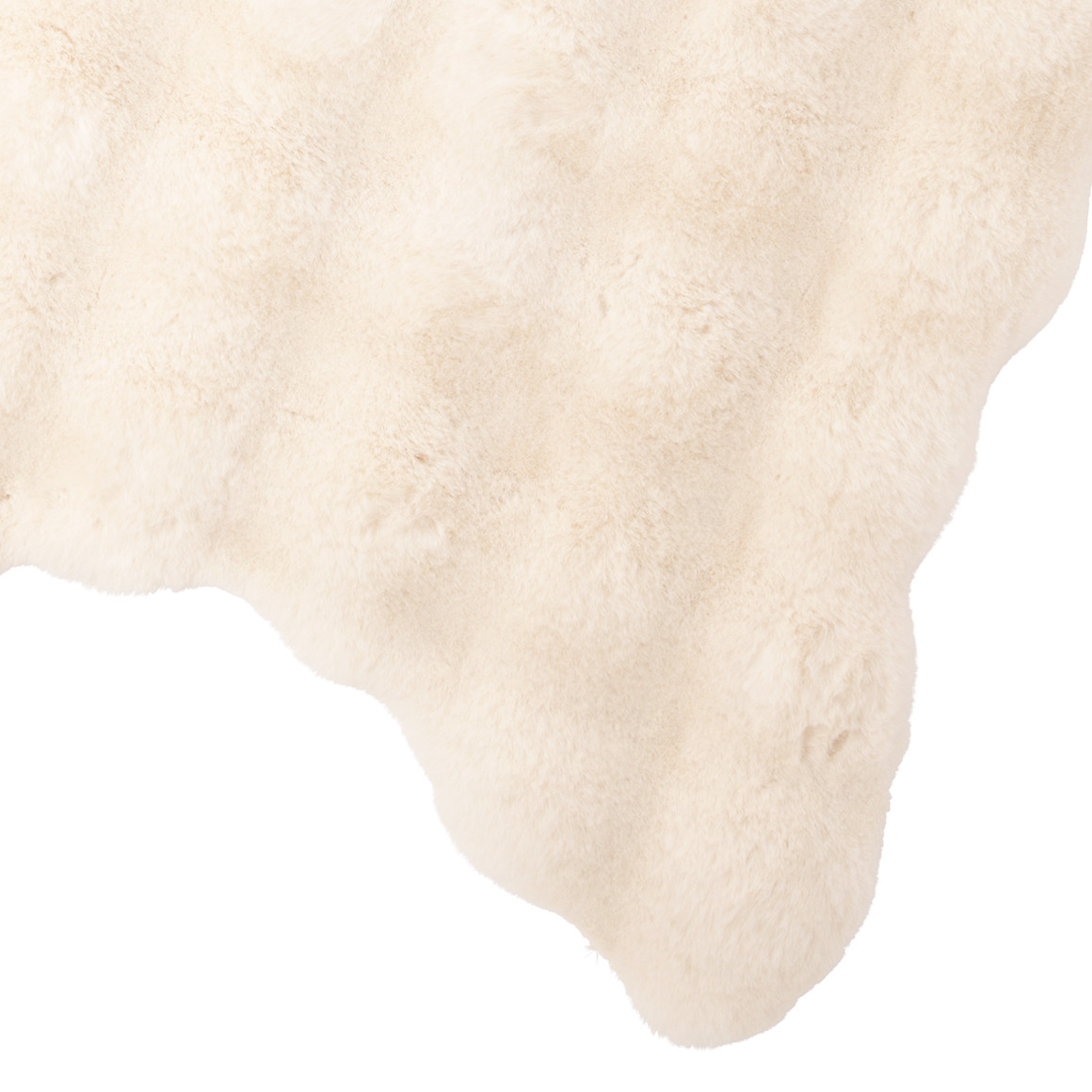 Vloerkleed van imitatiebont met textuur