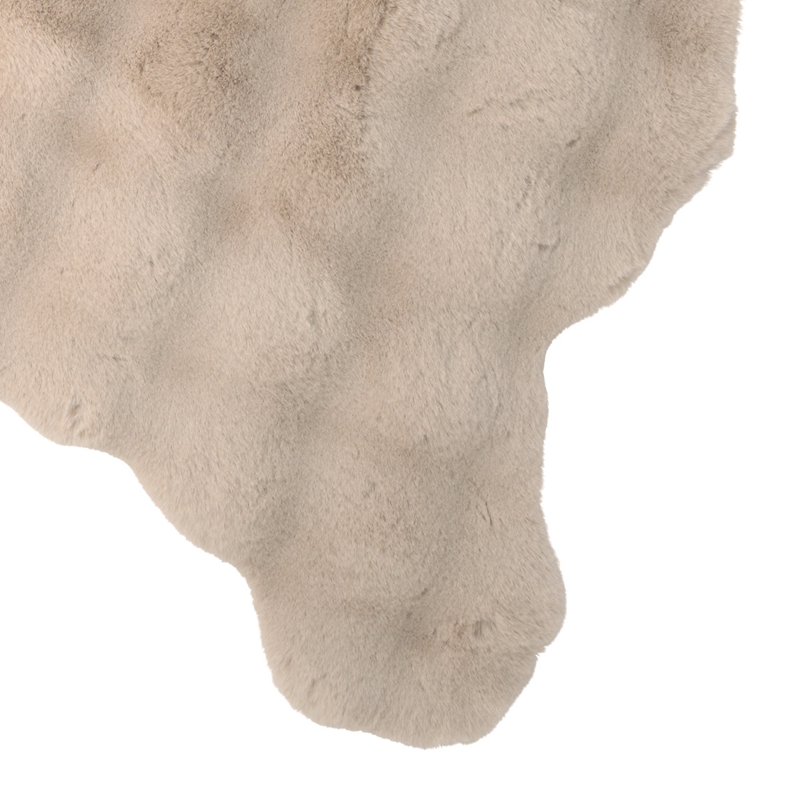 Vloerkleed van imitatiebont met textuur