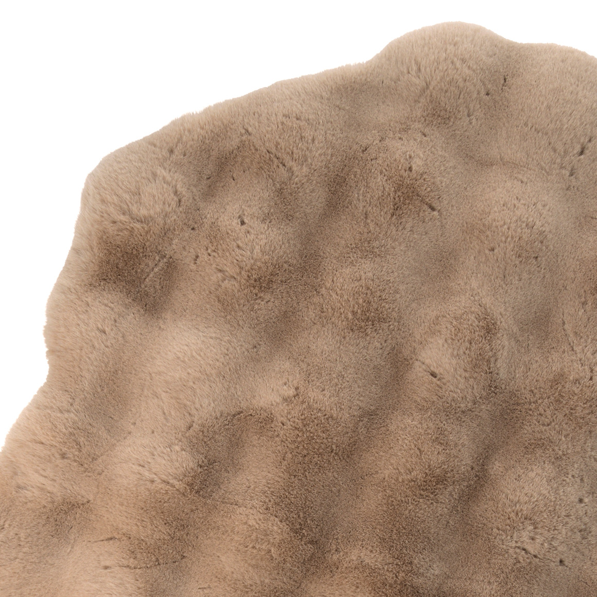 Vloerkleed van imitatiebont met textuur