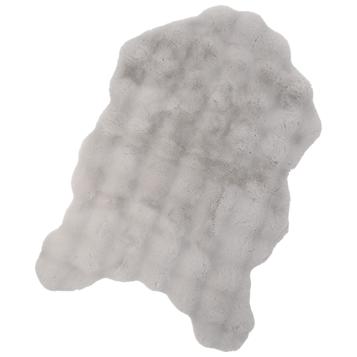 Vloerkleed van imitatiebont met textuur