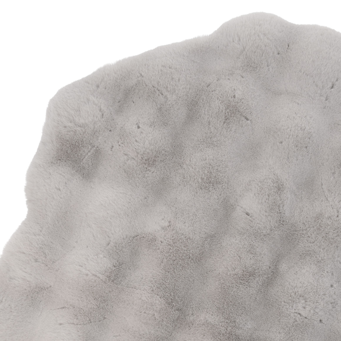 Vloerkleed van imitatiebont met textuur