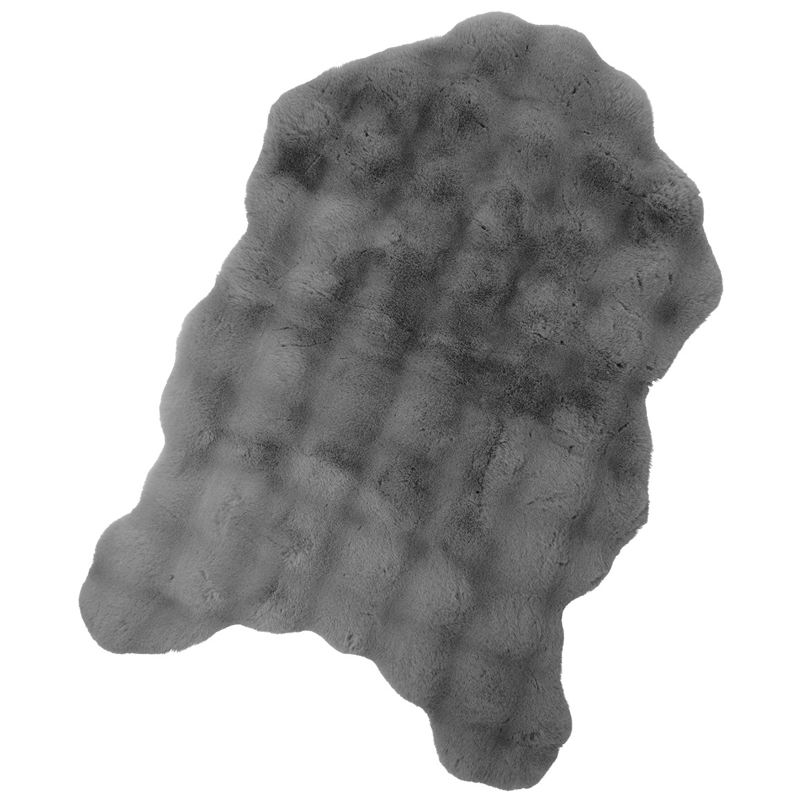 Vloerkleed van imitatiebont met textuur