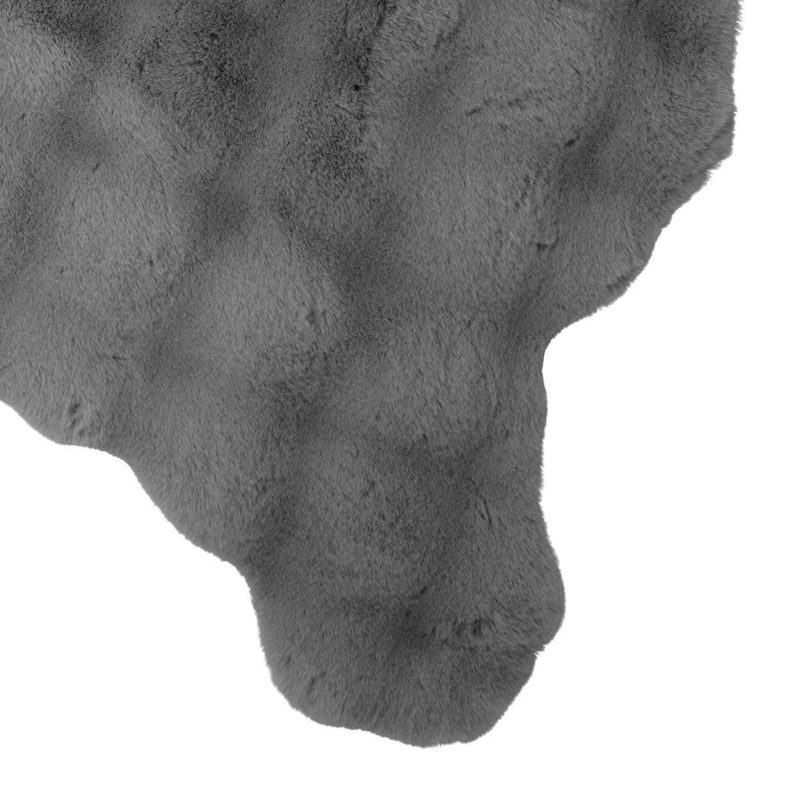 Vloerkleed van imitatiebont met textuur