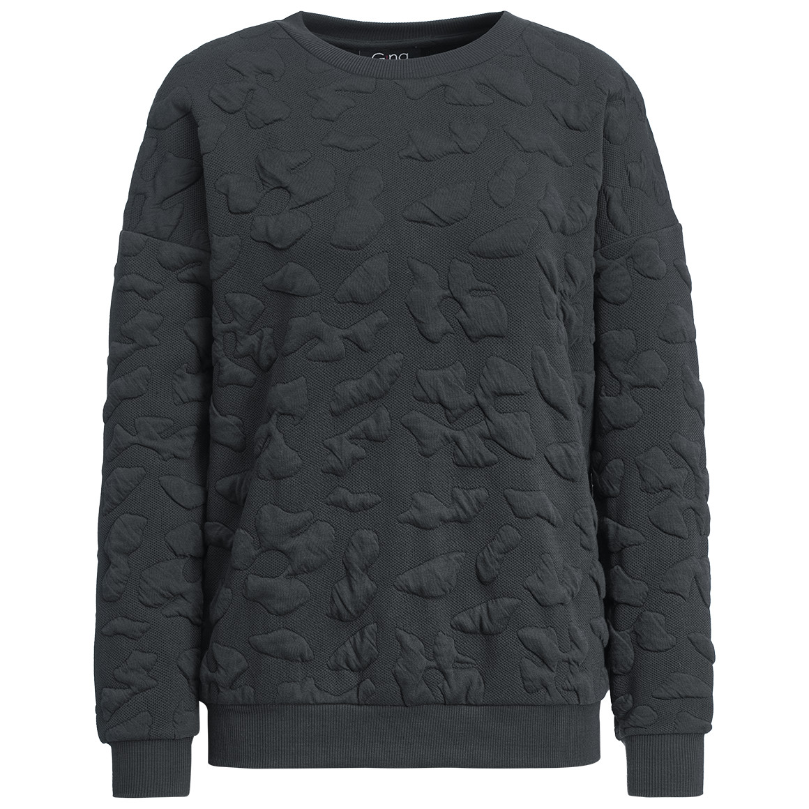 Dames-sweatshirt met textuur