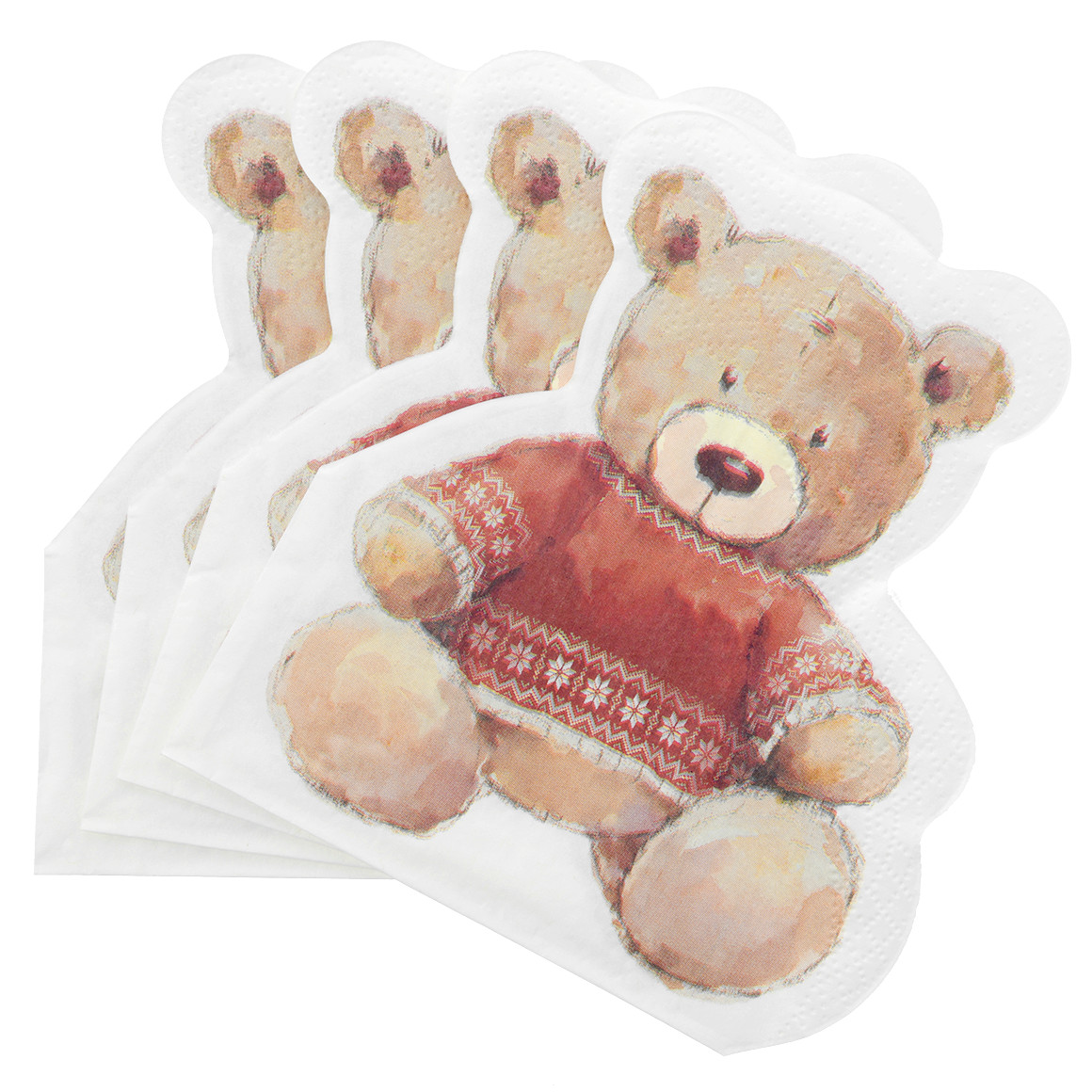 12 servetten in Kerst design