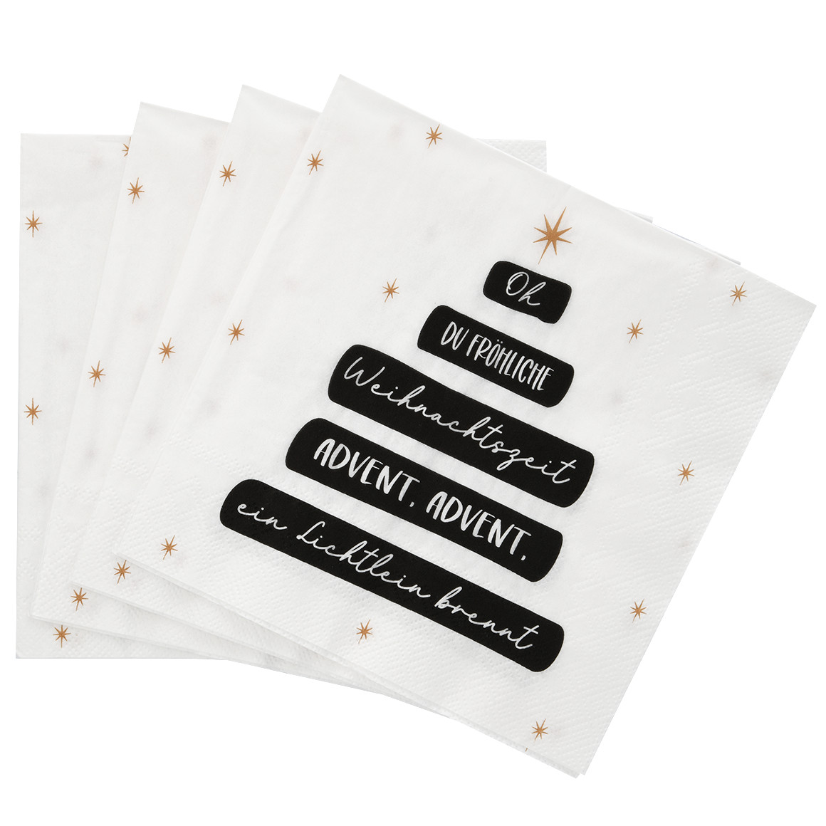 20 Servietten im weihnachtlichen Design