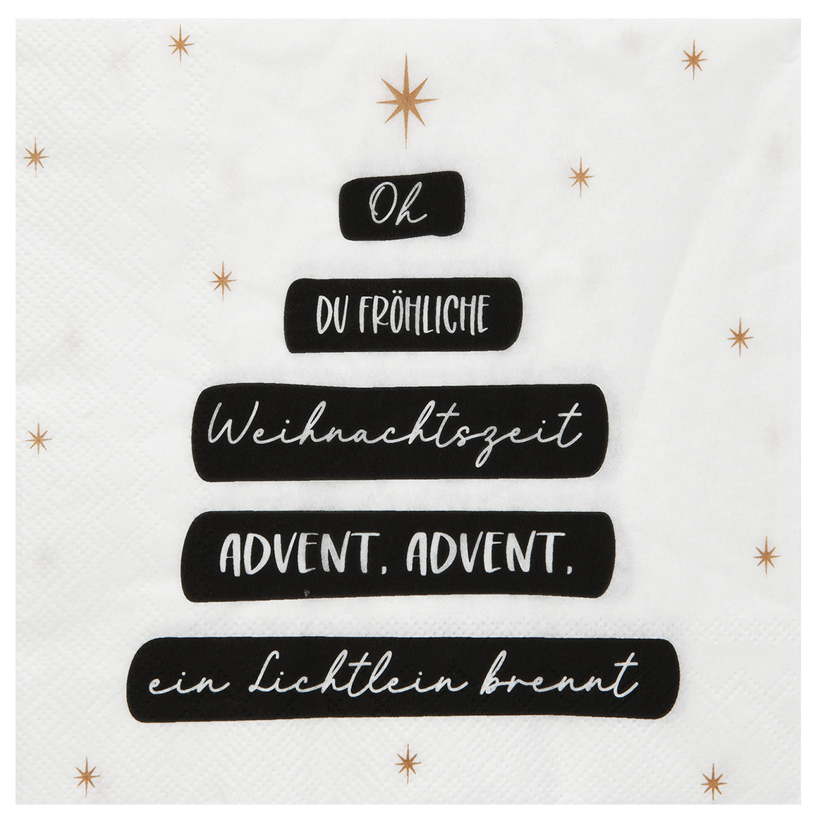 20 Servietten im weihnachtlichen Design