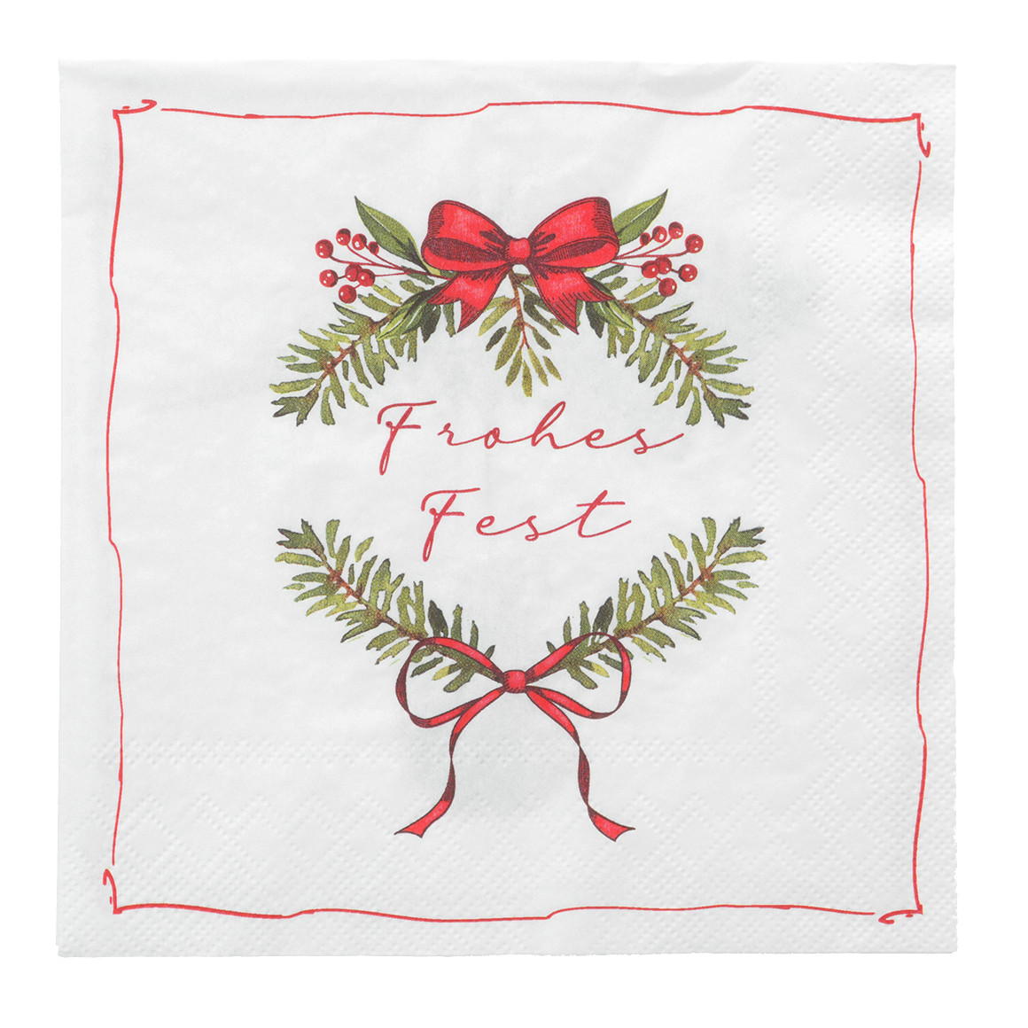 20 Servietten im weihnachtlichen Design