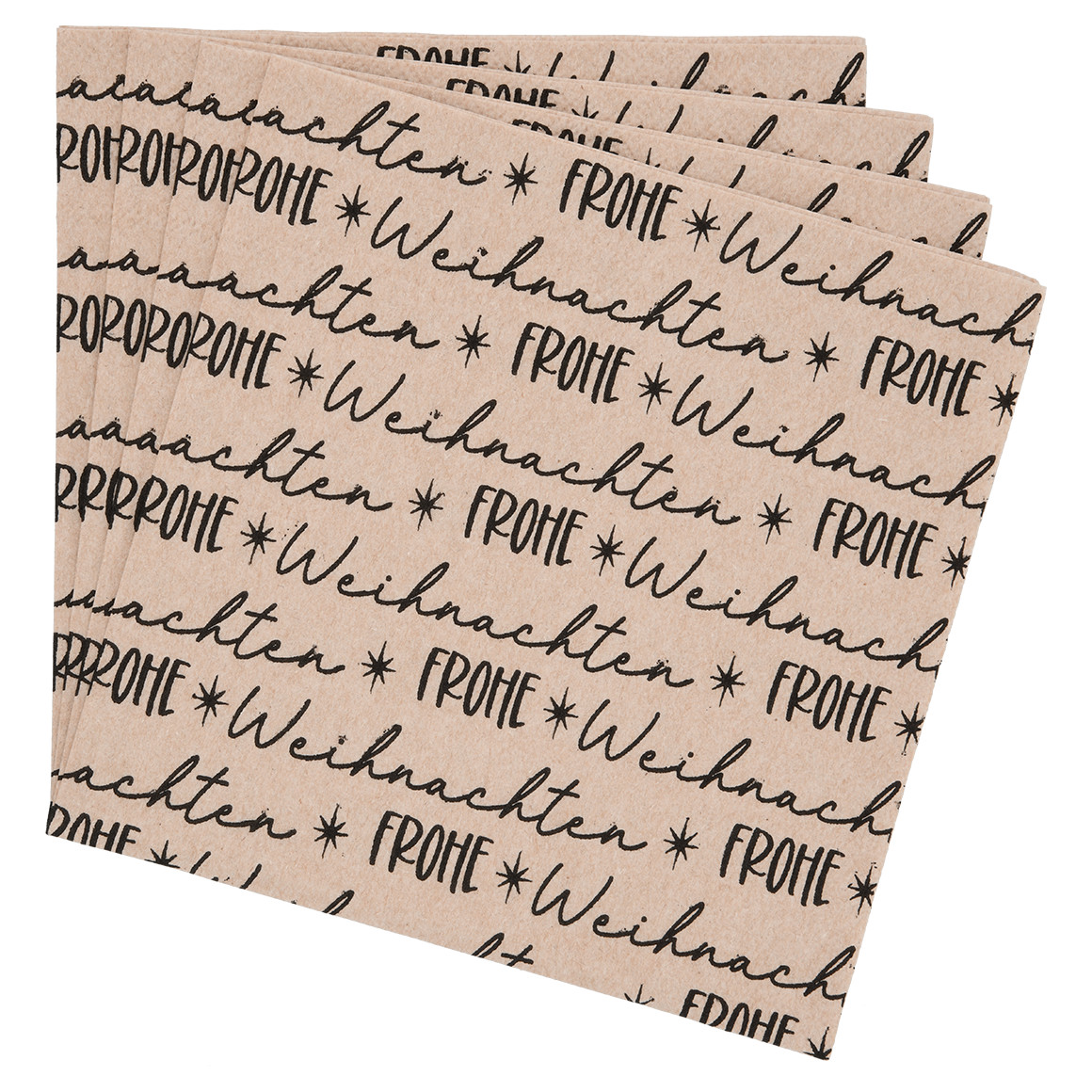 20 Servietten im weihnachtlichen Design