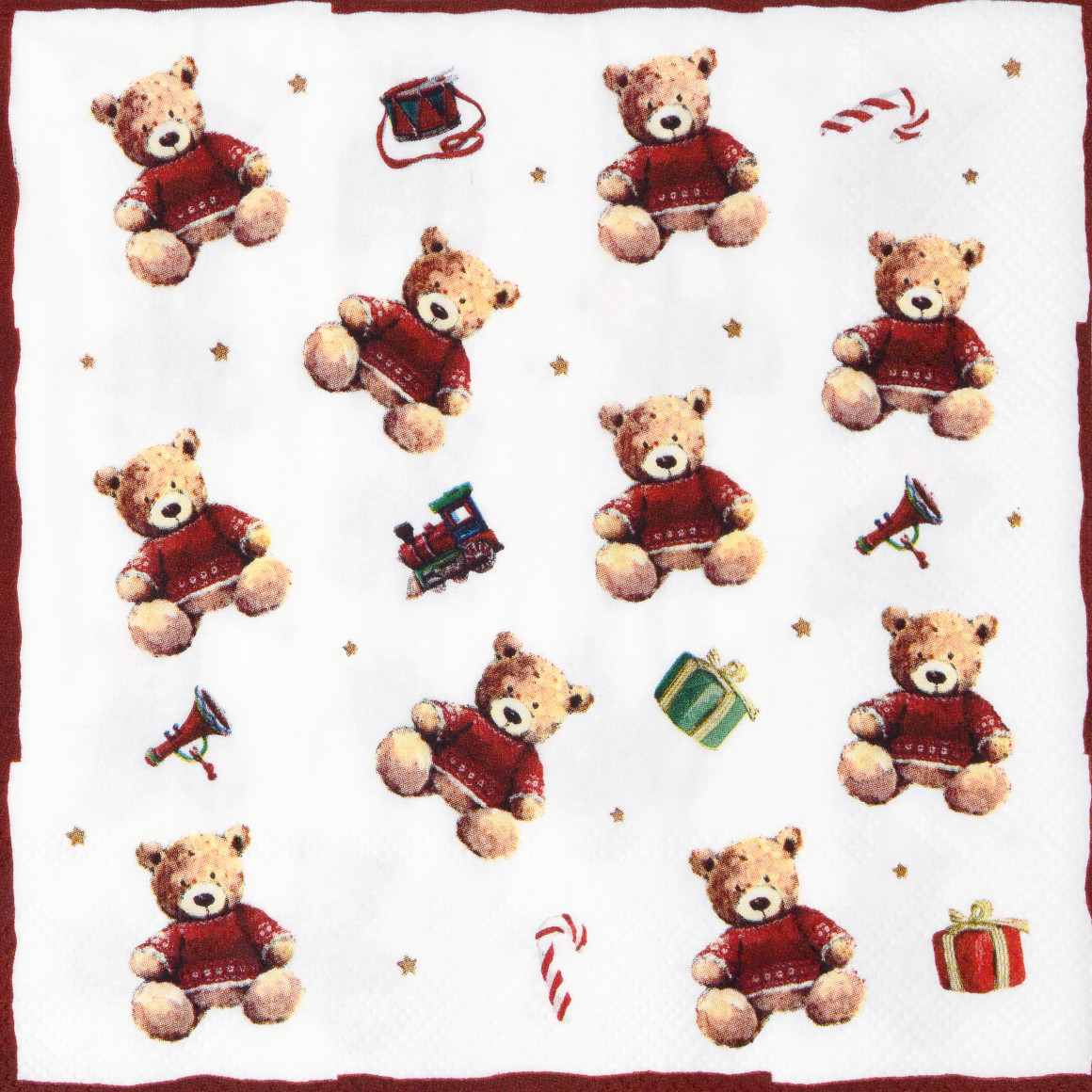 20 Servietten im weihnachtlichen Design