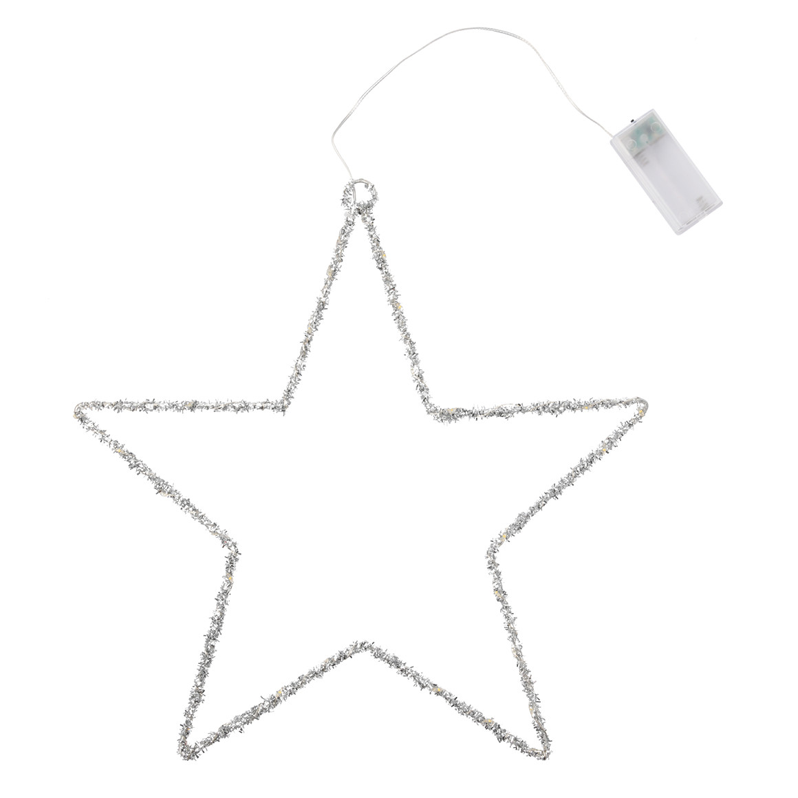 LED-ster in glitterlook