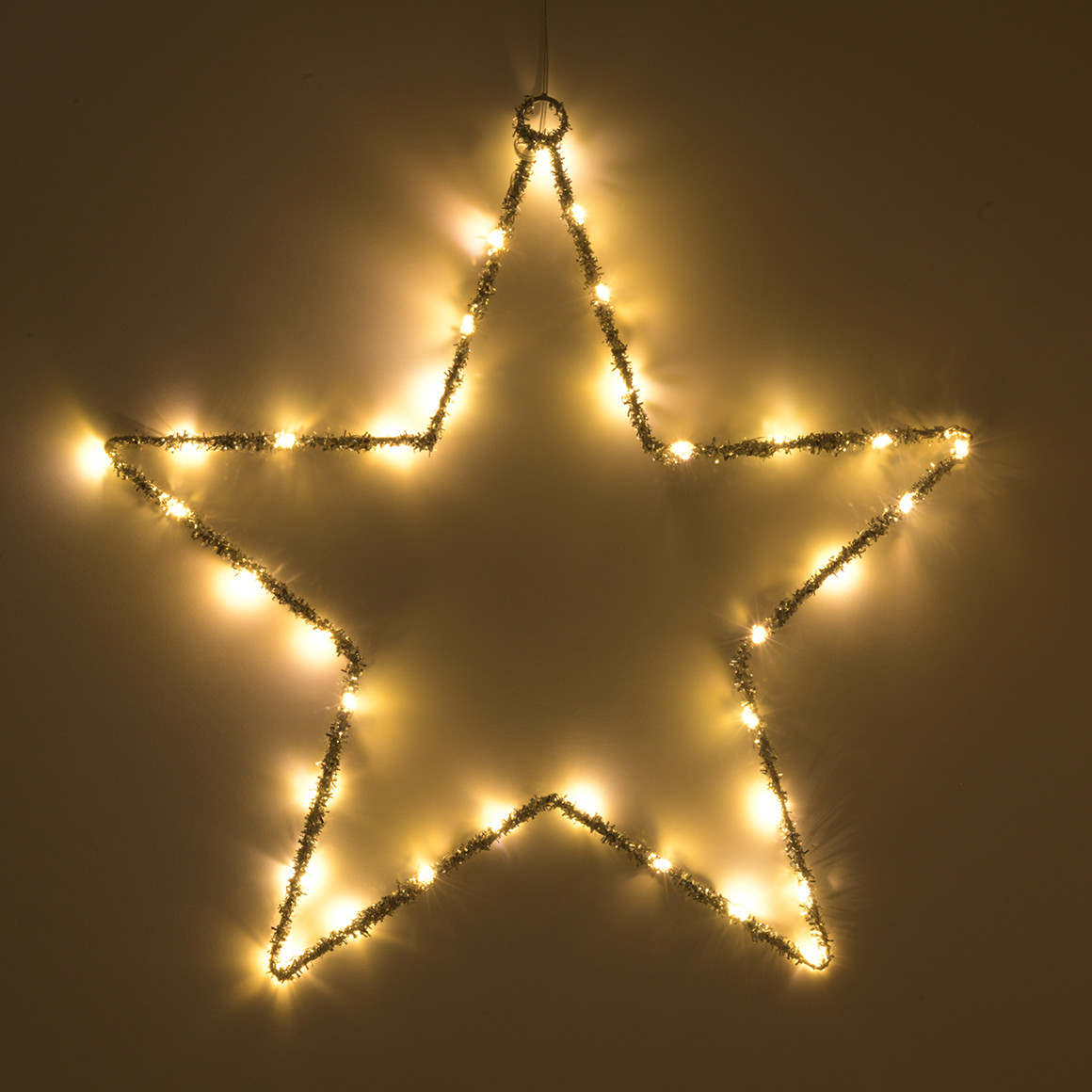 LED-ster in glitterlook