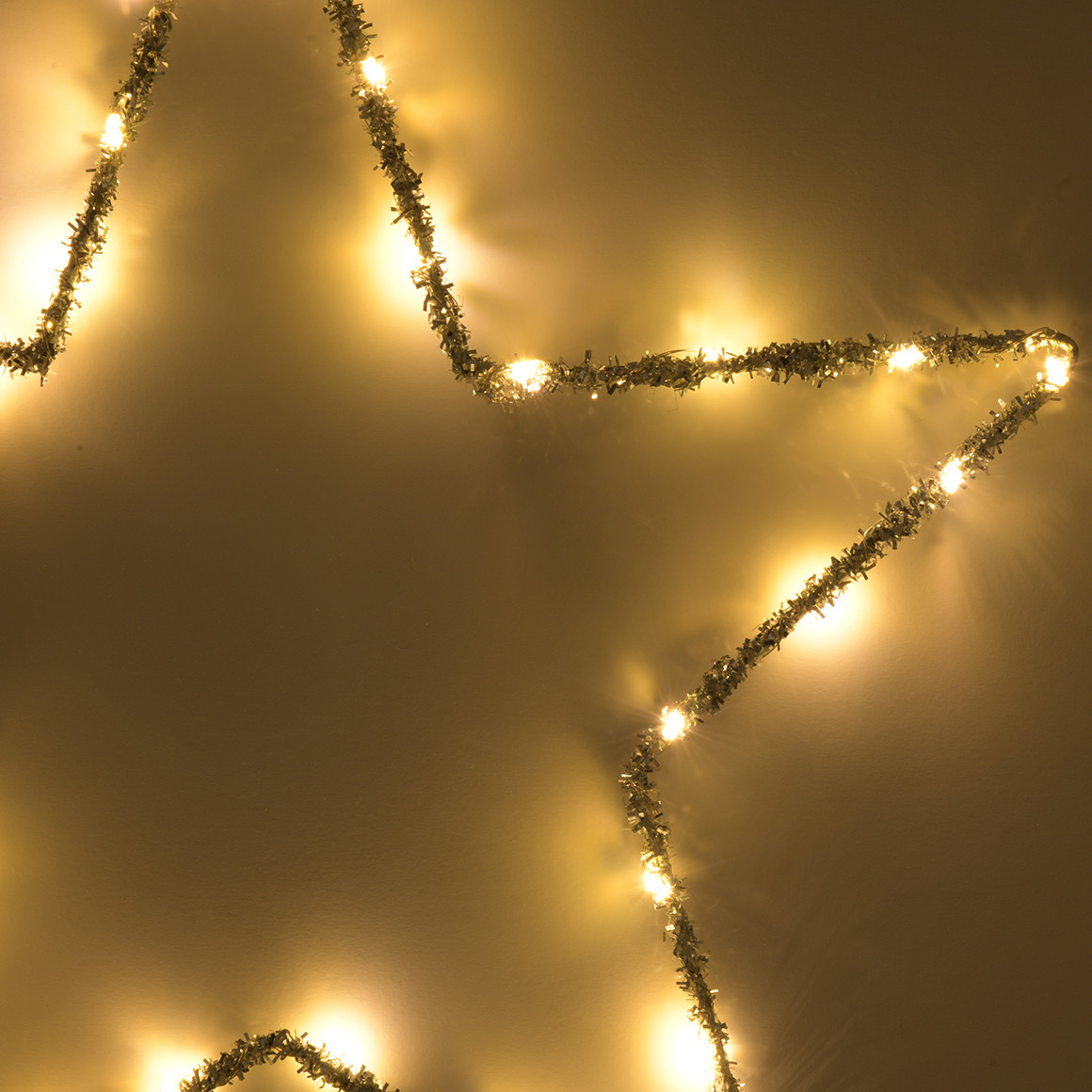 LED-ster in glitterlook