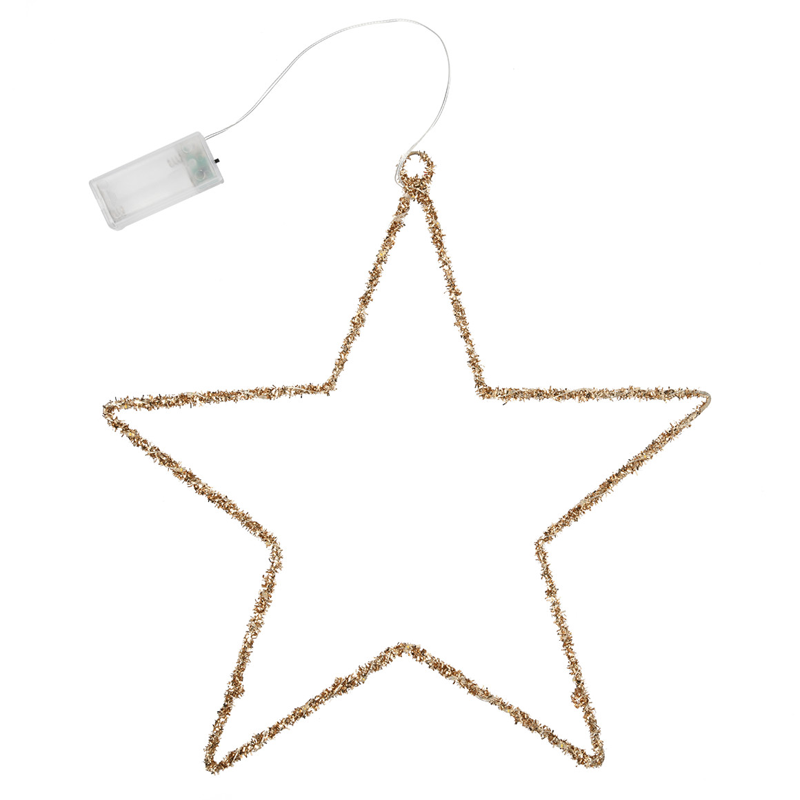 LED-ster in glitterlook