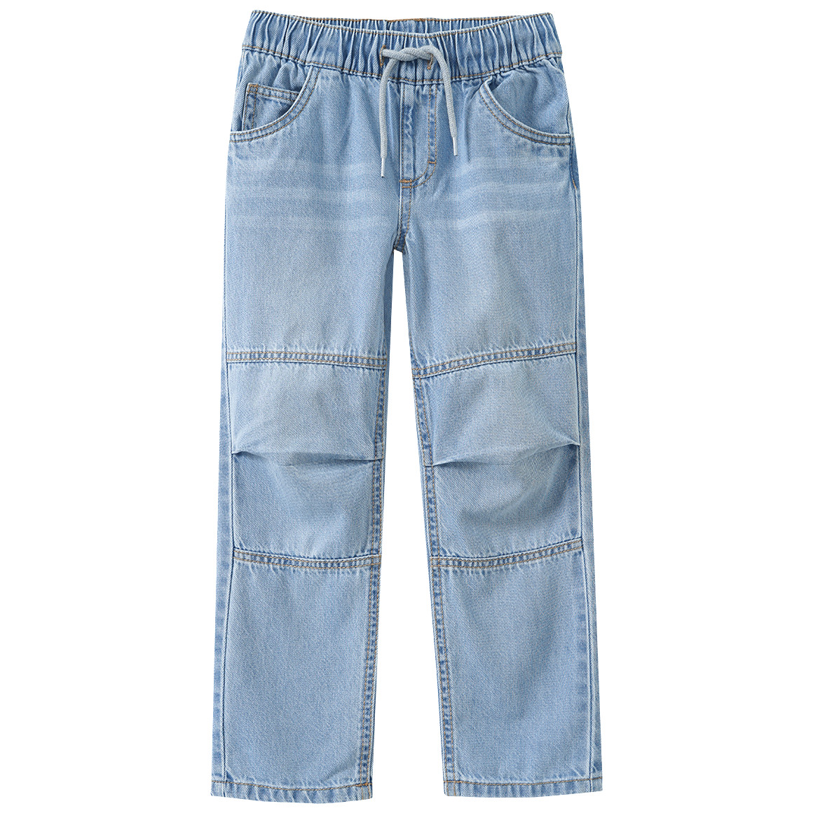 Jungen Pull-on-Jeans mit Kniefalte