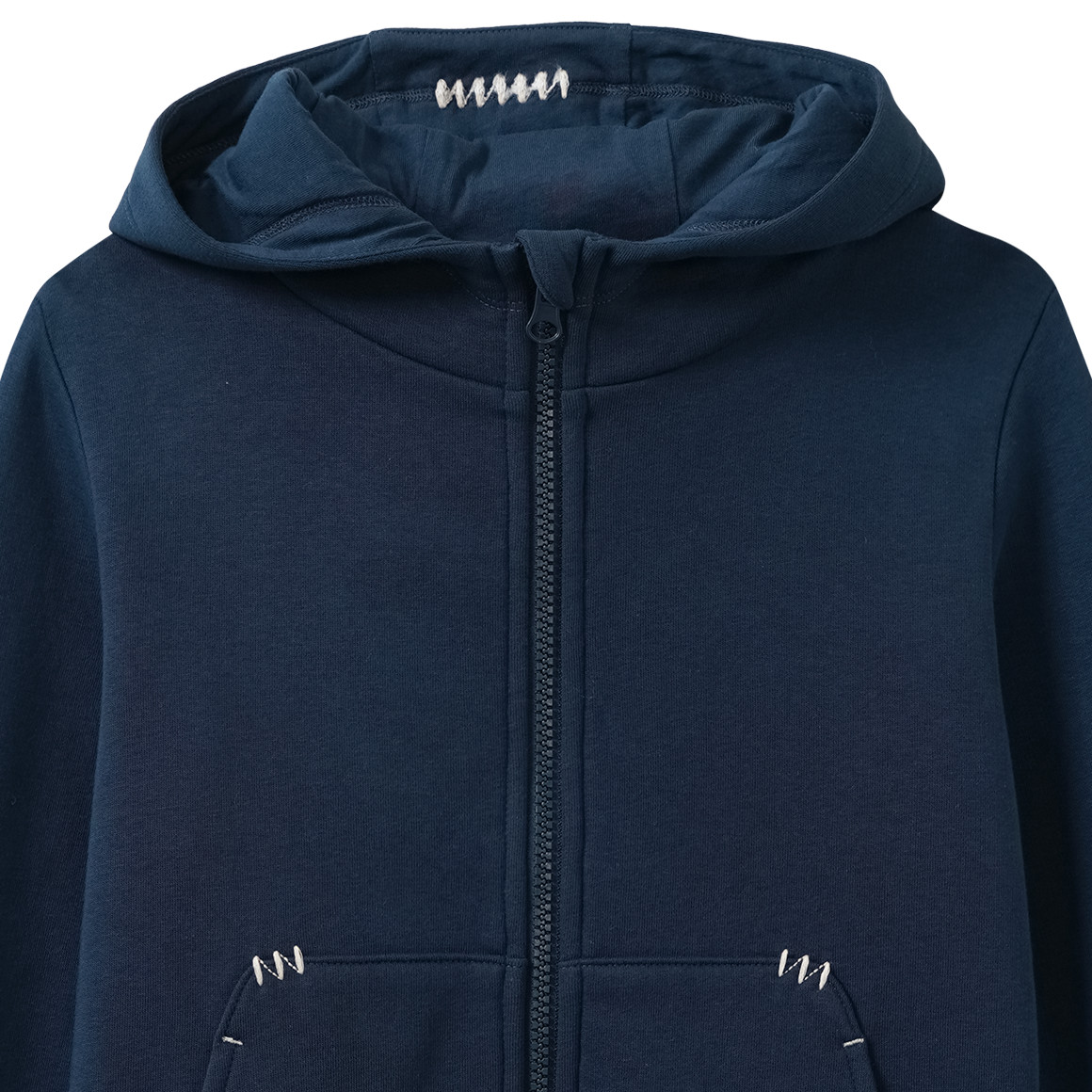 Sweaterjas voor jongens met siernaden