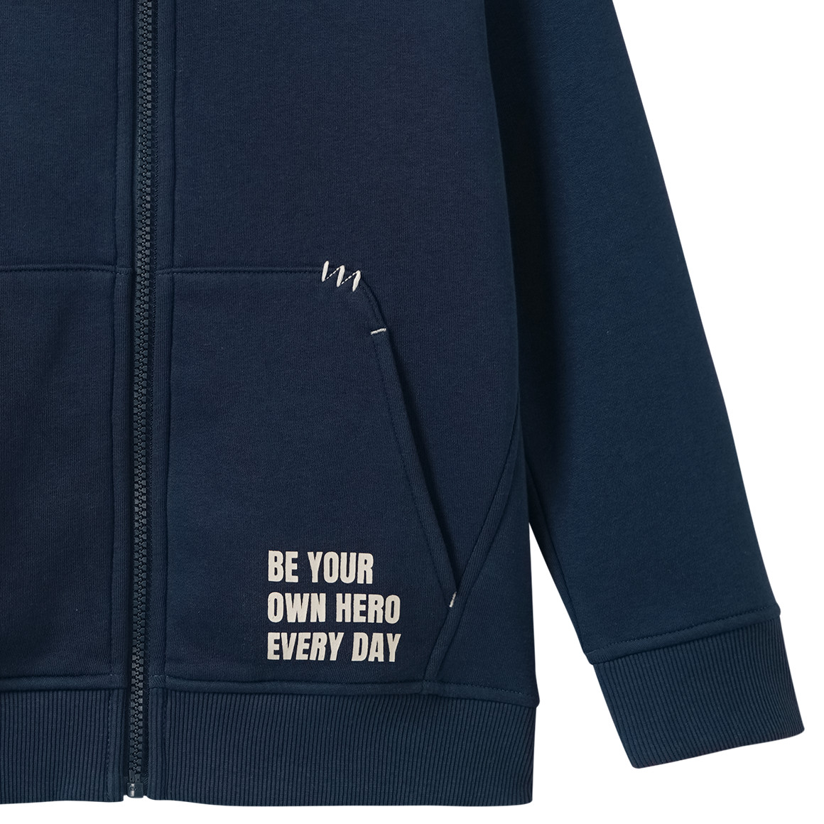 Sweaterjas voor jongens met siernaden