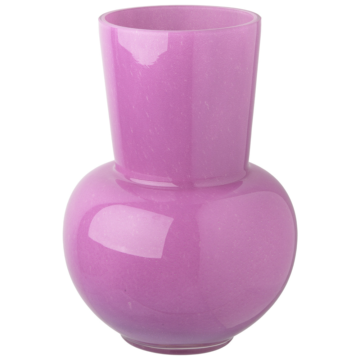 Glazen vaas in organische vorm