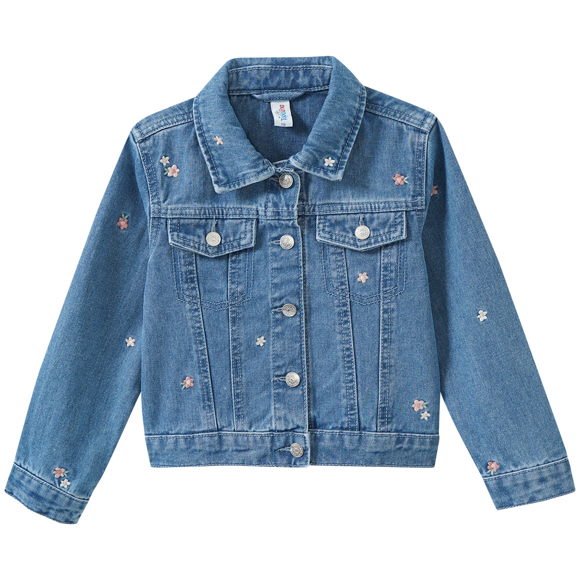 Mädchen Jeansjacke mit Applikationen