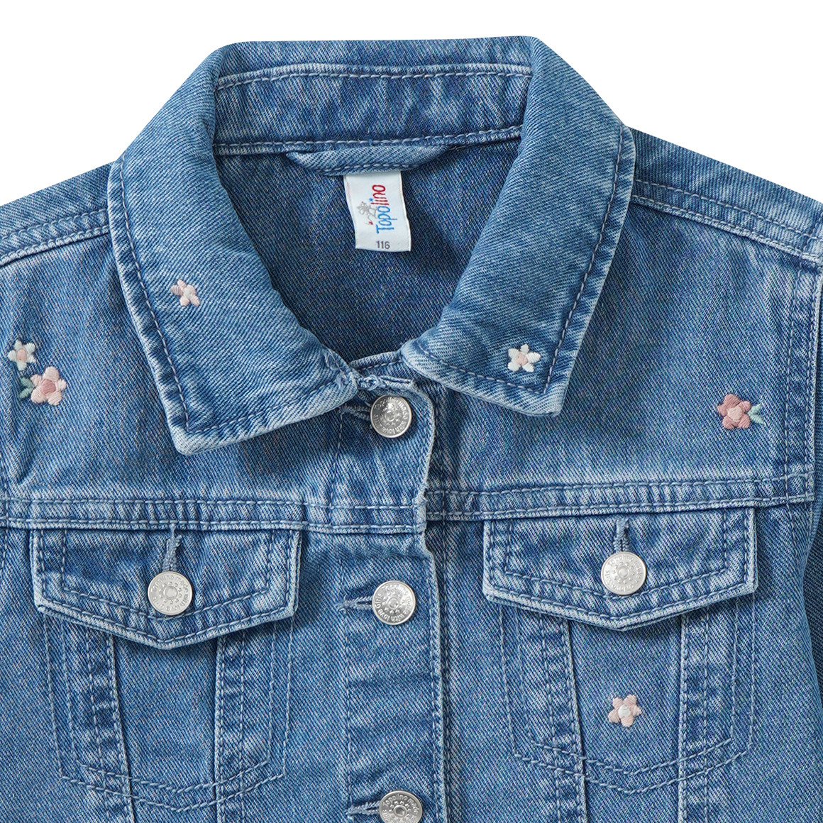 Mädchen Jeansjacke mit Applikationen