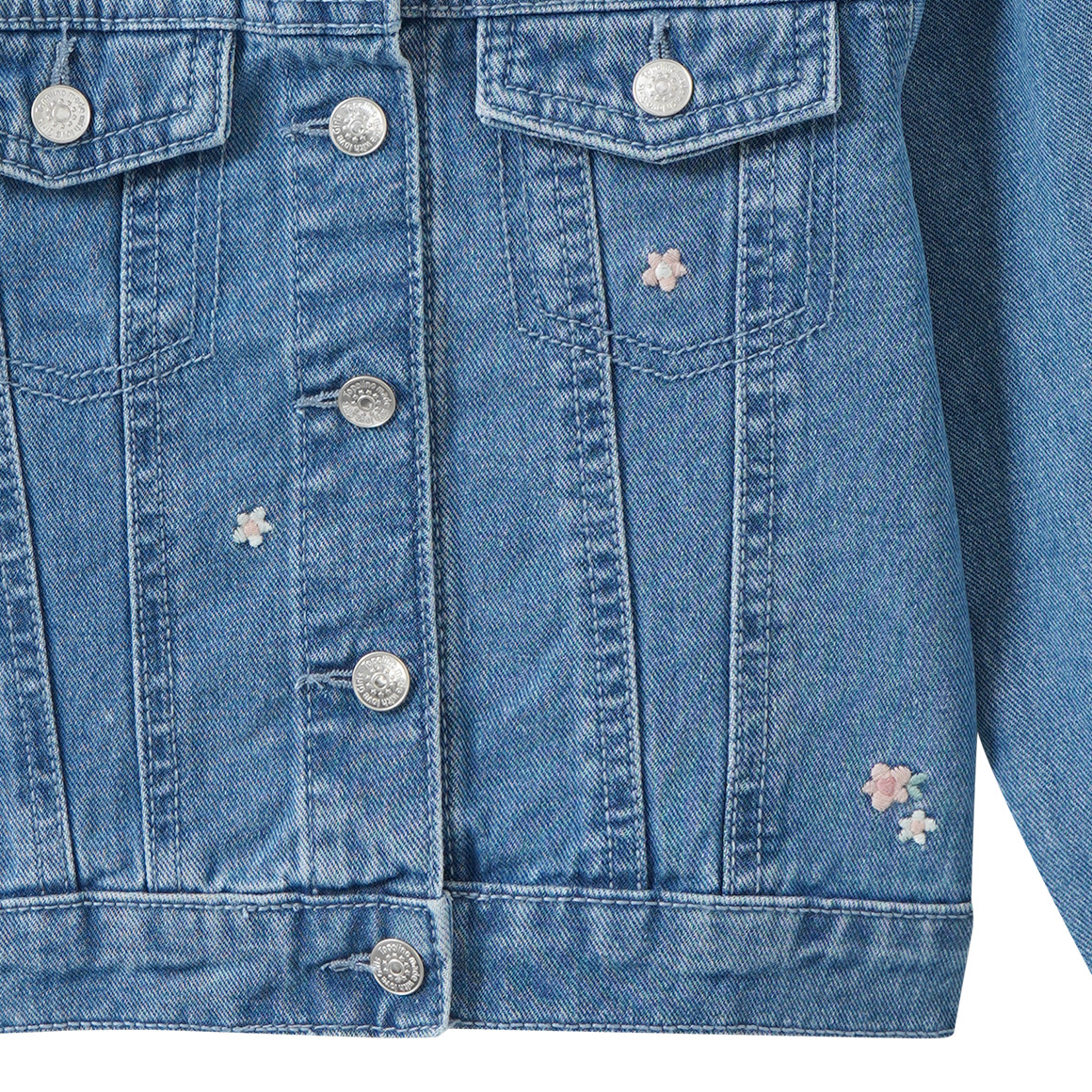 Mädchen Jeansjacke mit Applikationen