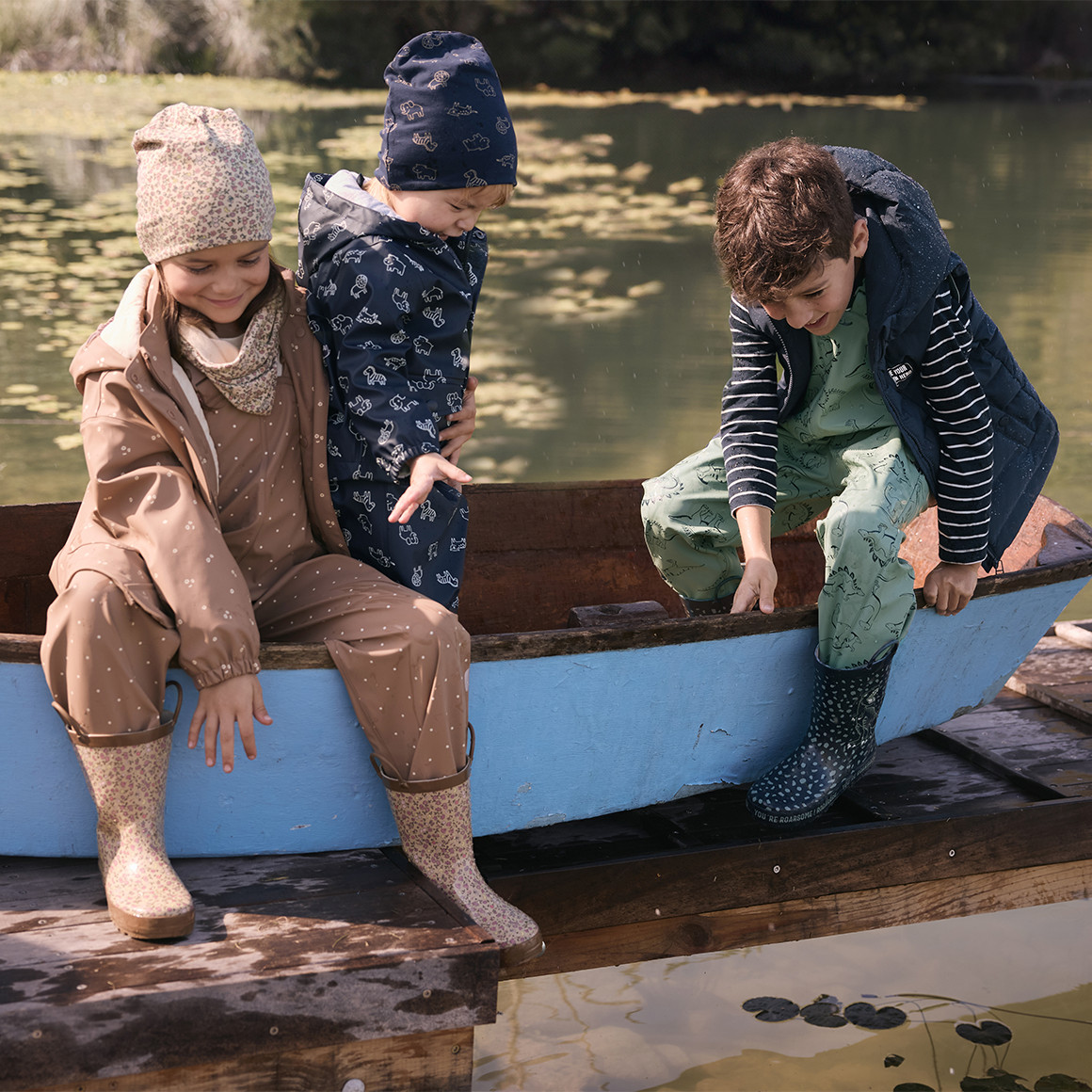 Mädchen Regenjacke mit Beschichtung