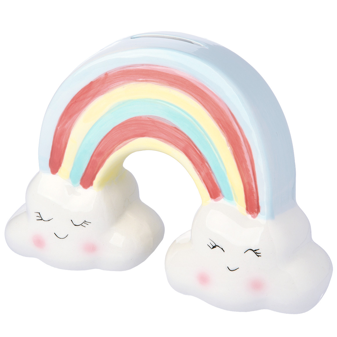 Regenboogvormige spaarpot