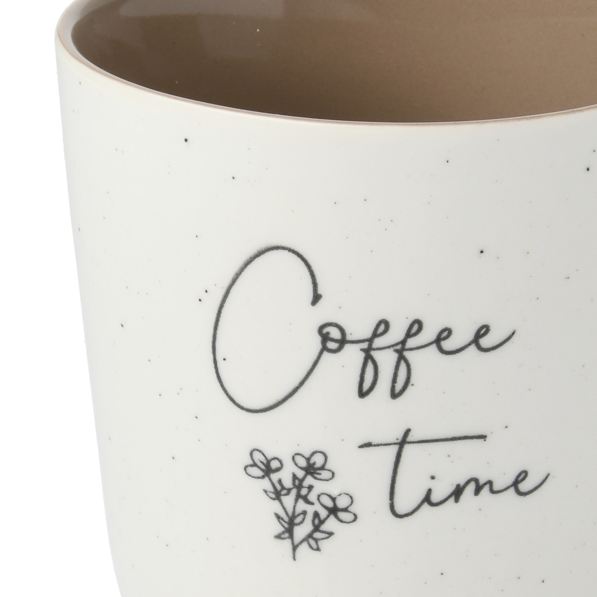 Tasse mit Herzhenkel und Schriftzug
