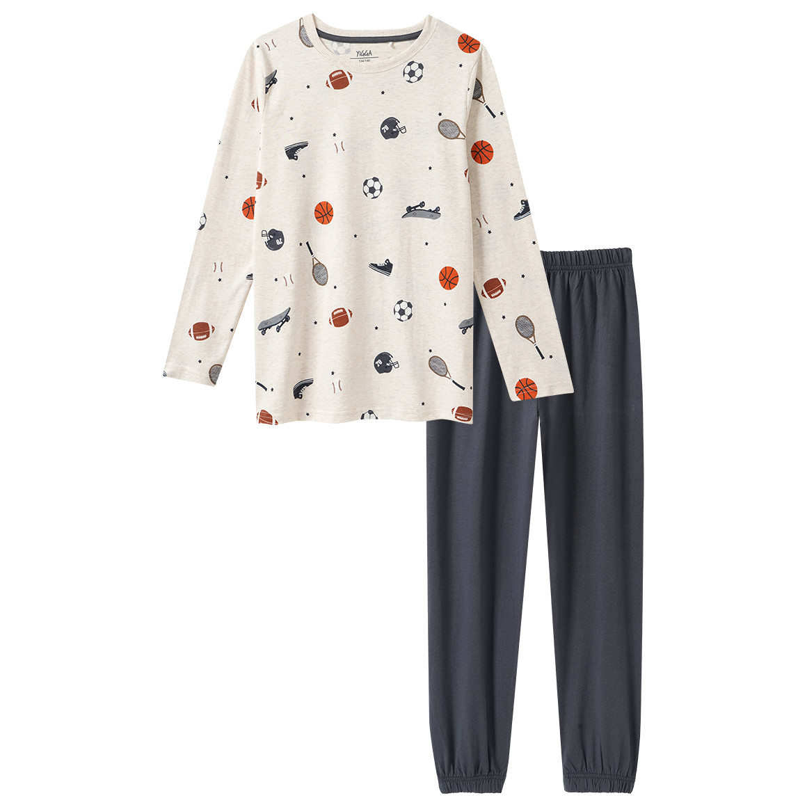Jungen Schlafanzug mit Sport-Motiven