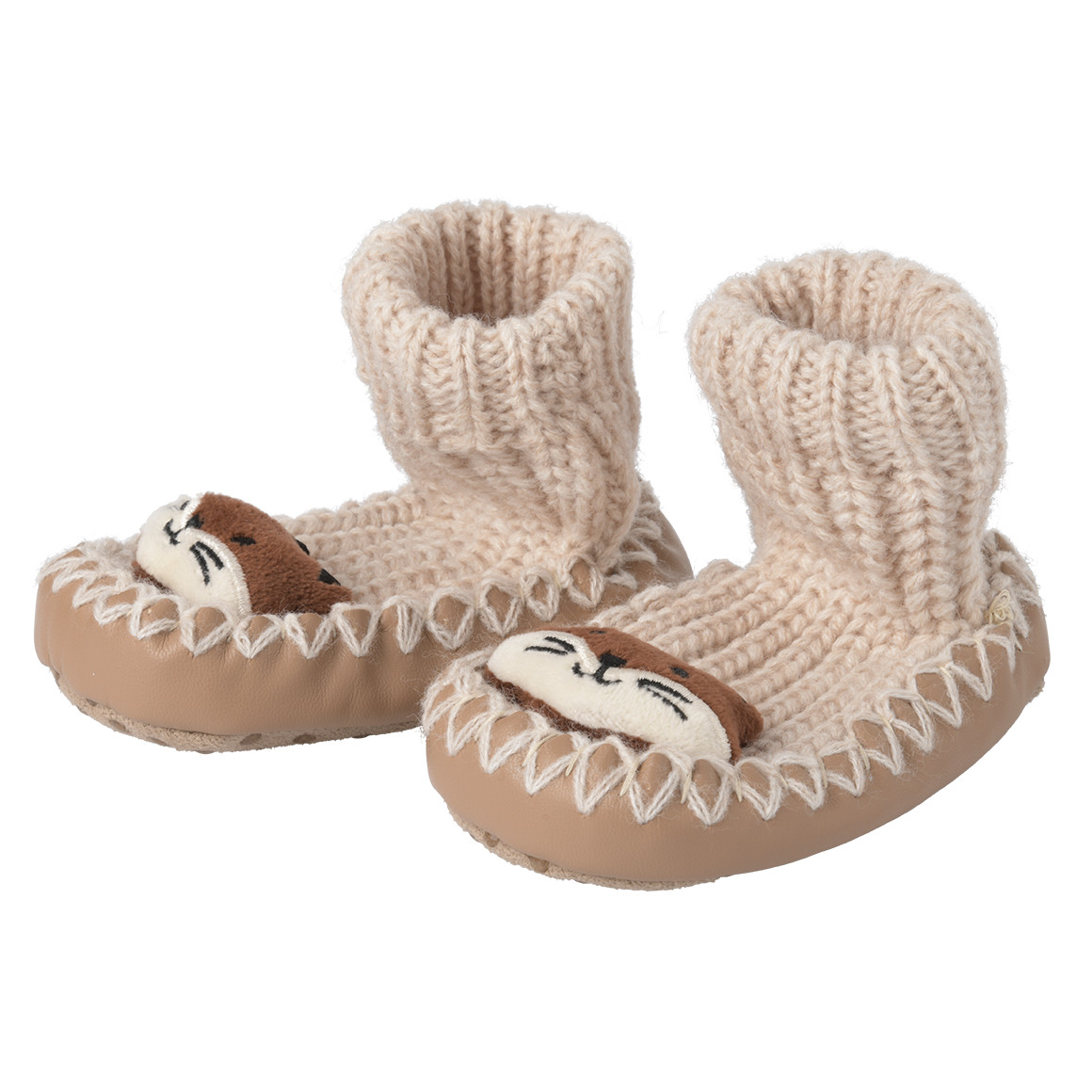 Sloffen met vossenapplicatie