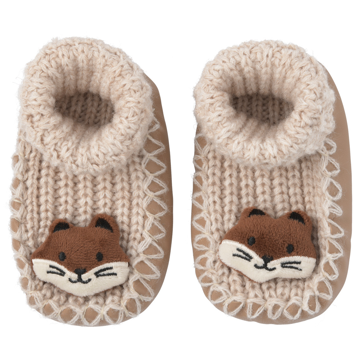 Sloffen met vossenapplicatie