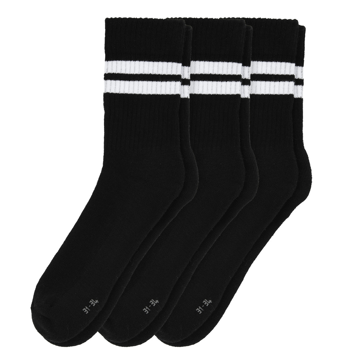 3 Paar Jungen Sportsocken mit Streifen