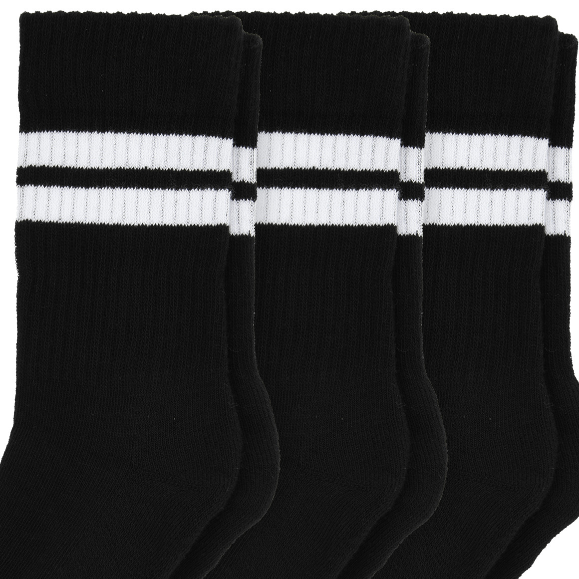 3 Paar Jungen Sportsocken mit Streifen