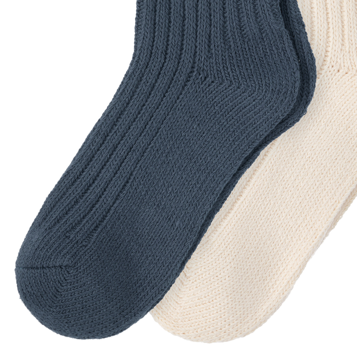 2 Paar Jungen Stricksocken mit Streifen