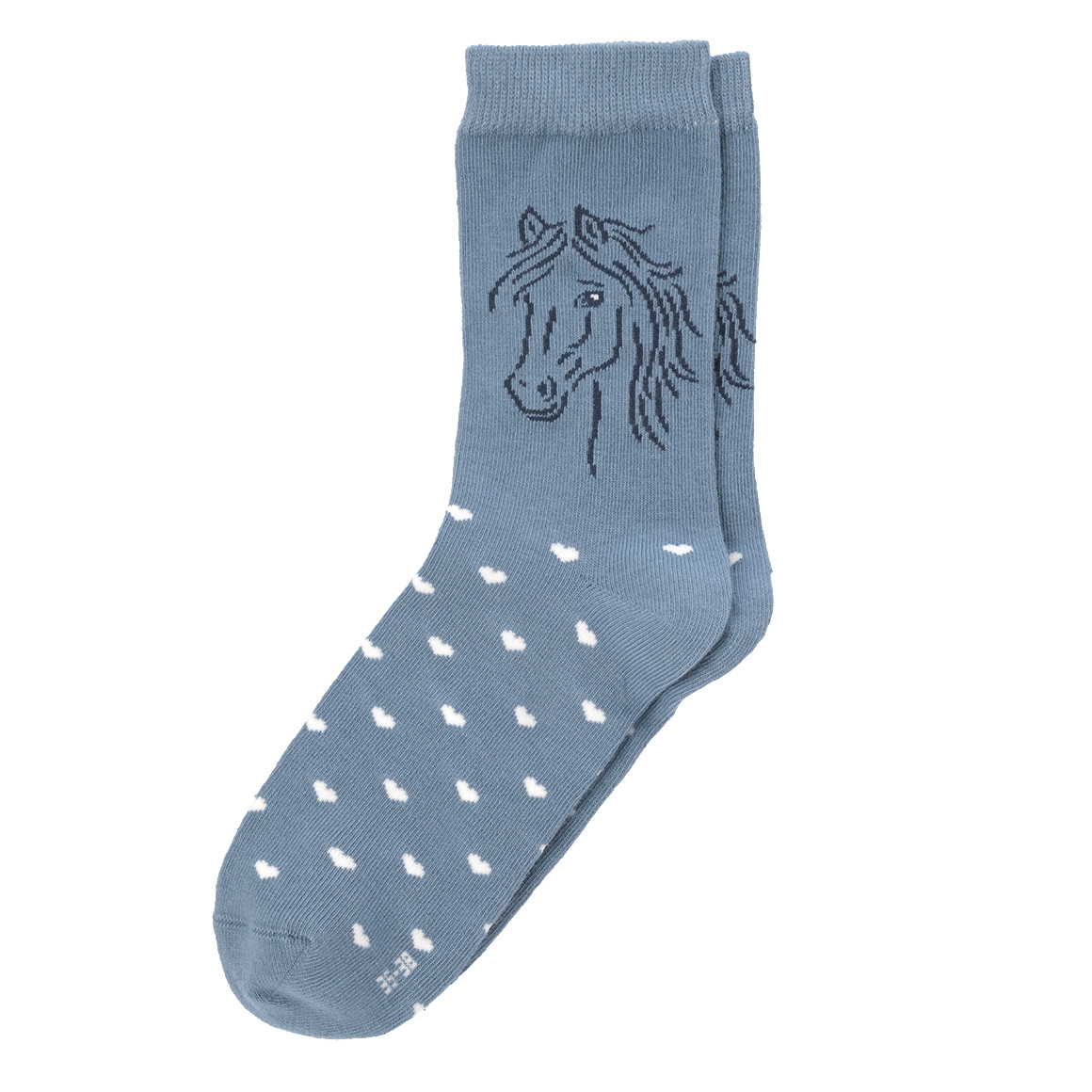 3 Paar Mädchen Socken mit Pferde-Motiven