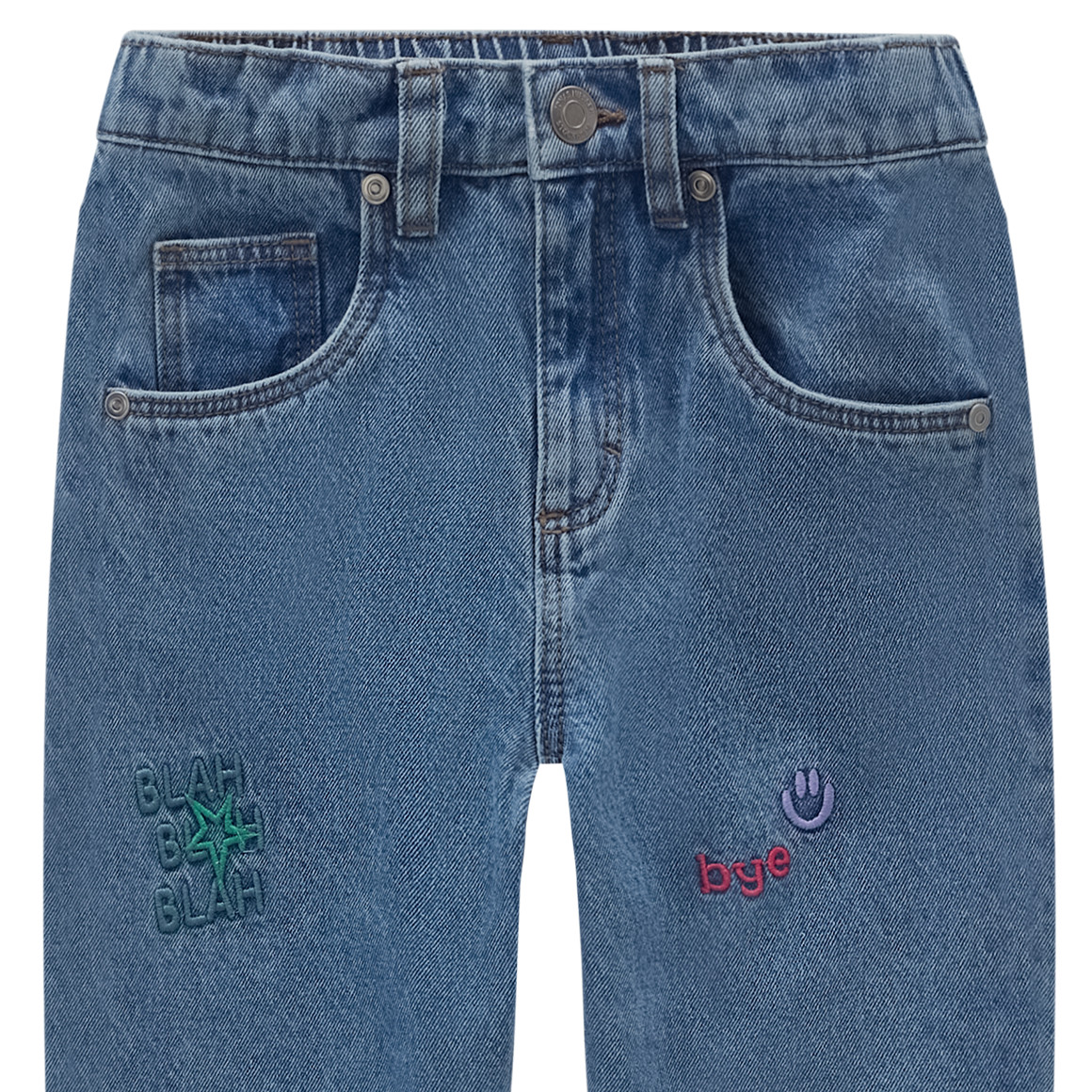 Jeans voor jongens met borduursels