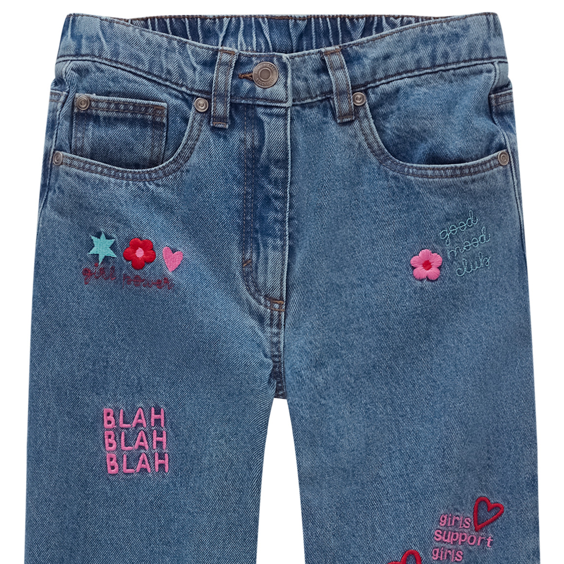 Mädchen Jeans mit Stickerei