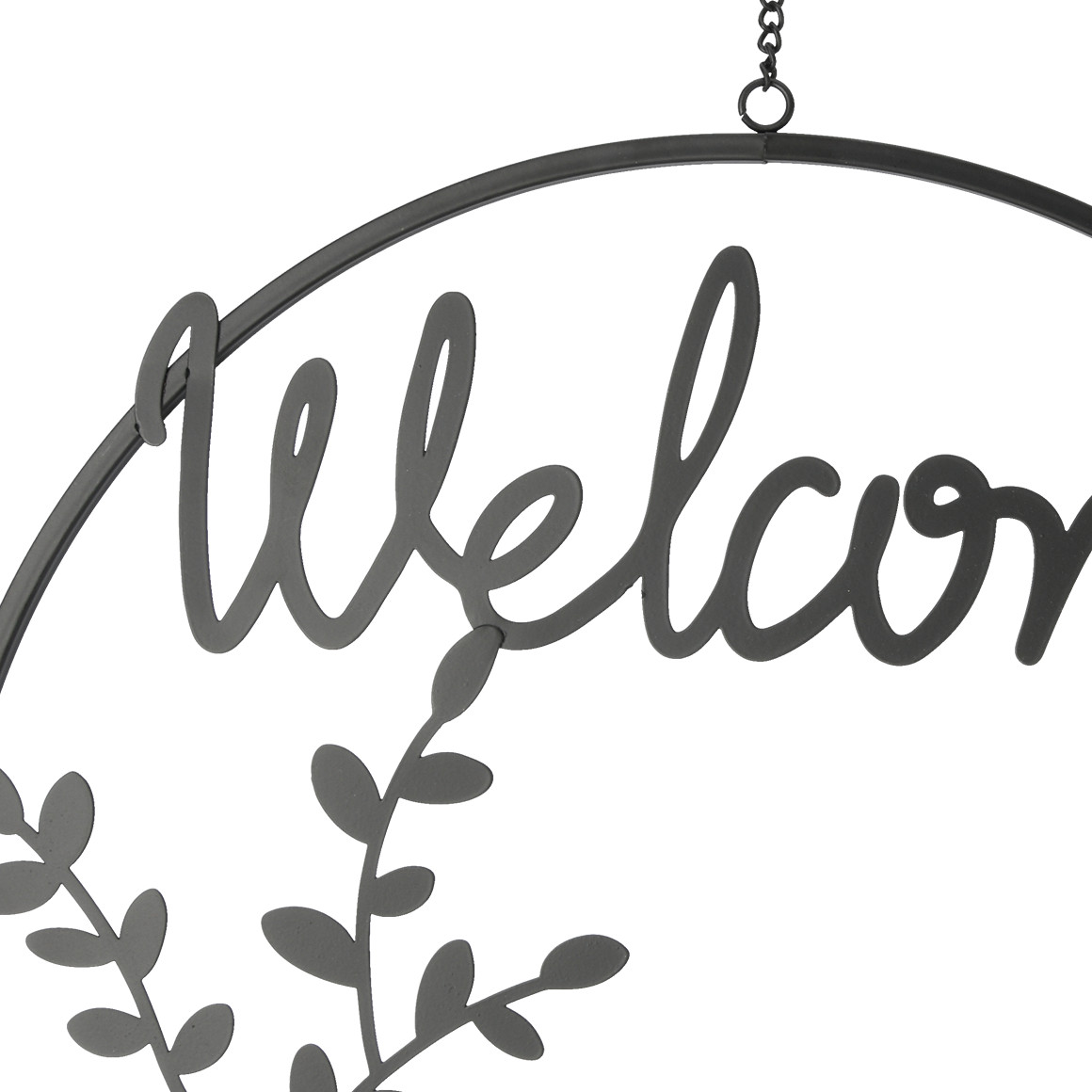 Deko-Metallhänger mit Welcome-Schriftzug