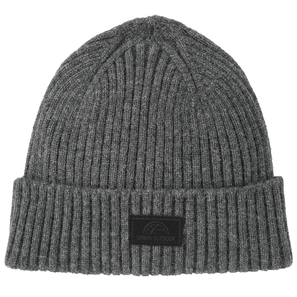 Gebreide muts met patch voor jongens