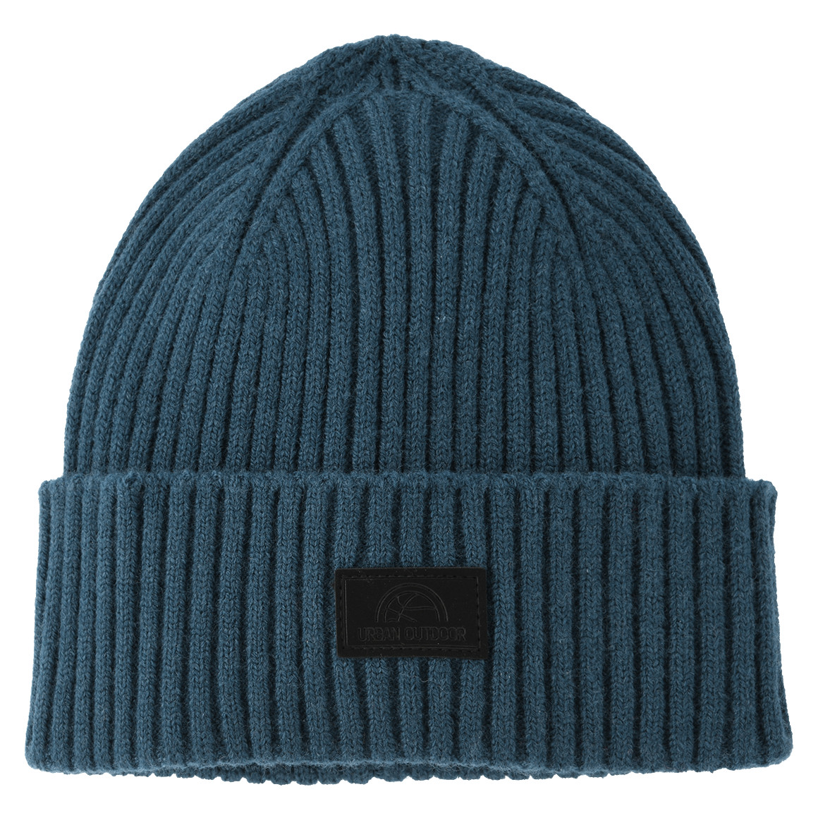 Gebreide muts met patch voor jongens