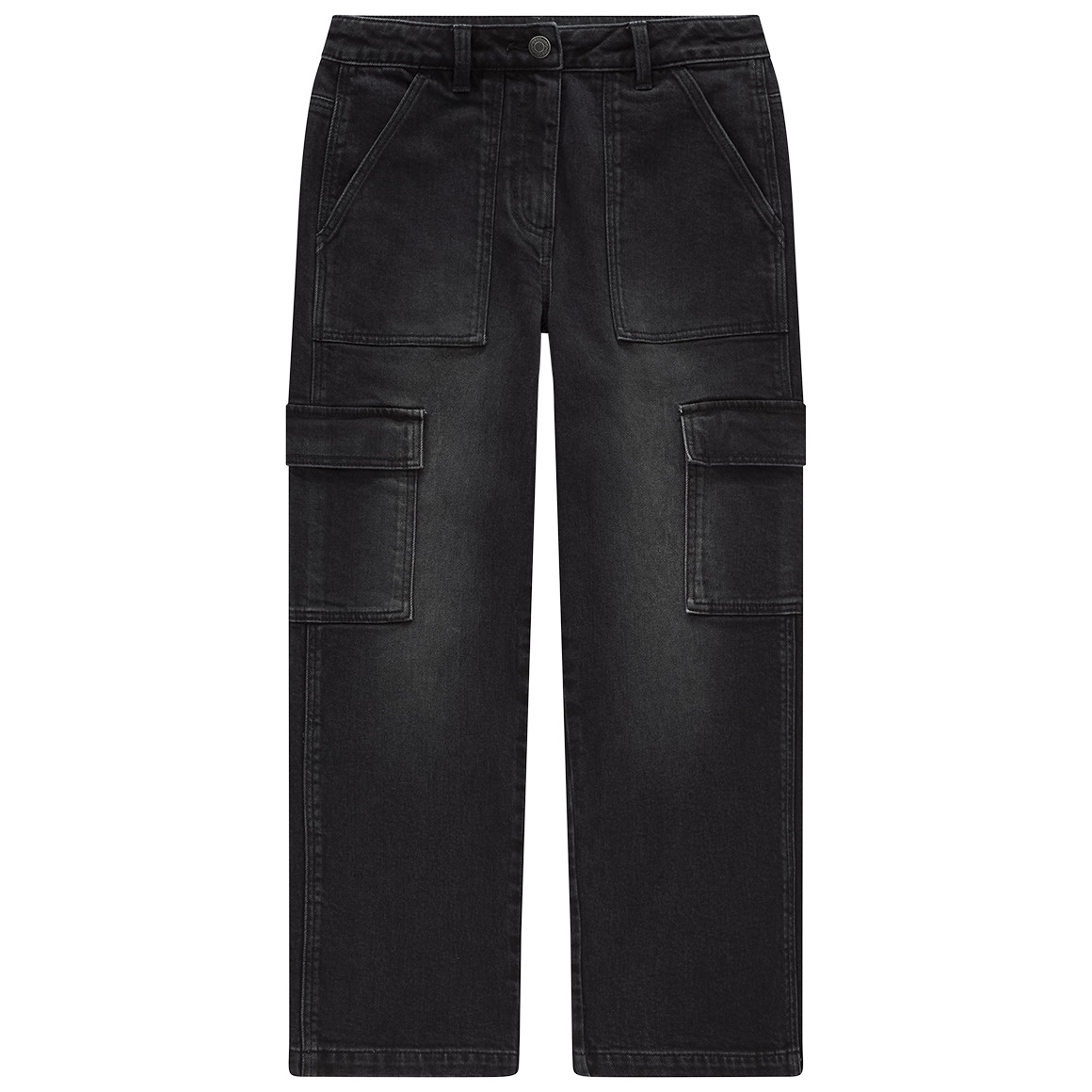 Mädchen Cargo-Jeans mit geradem Bein