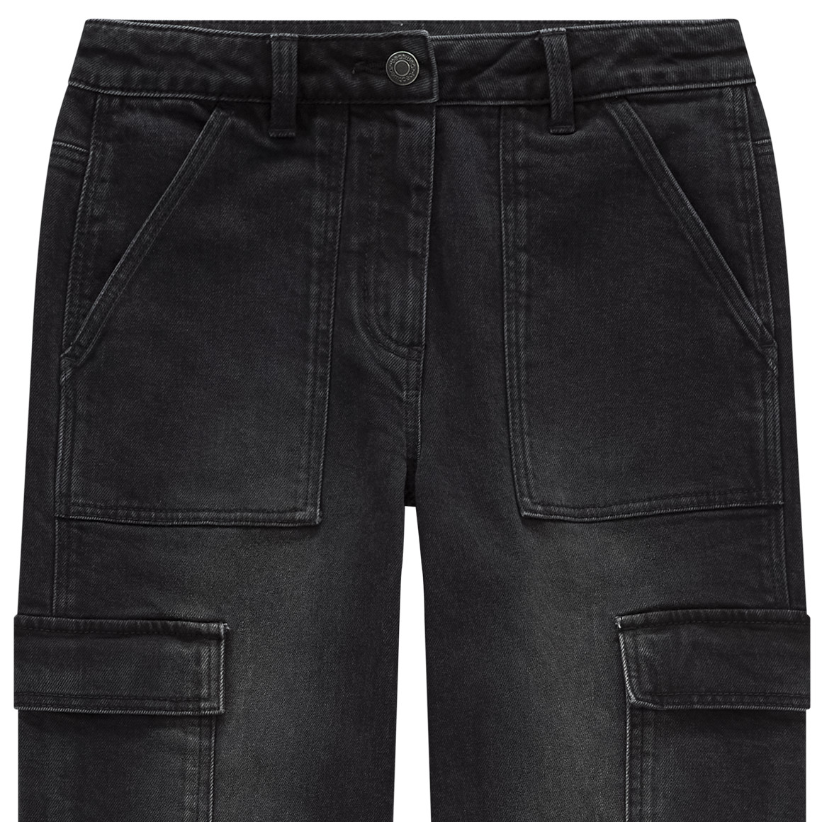 Mädchen Cargo-Jeans mit geradem Bein