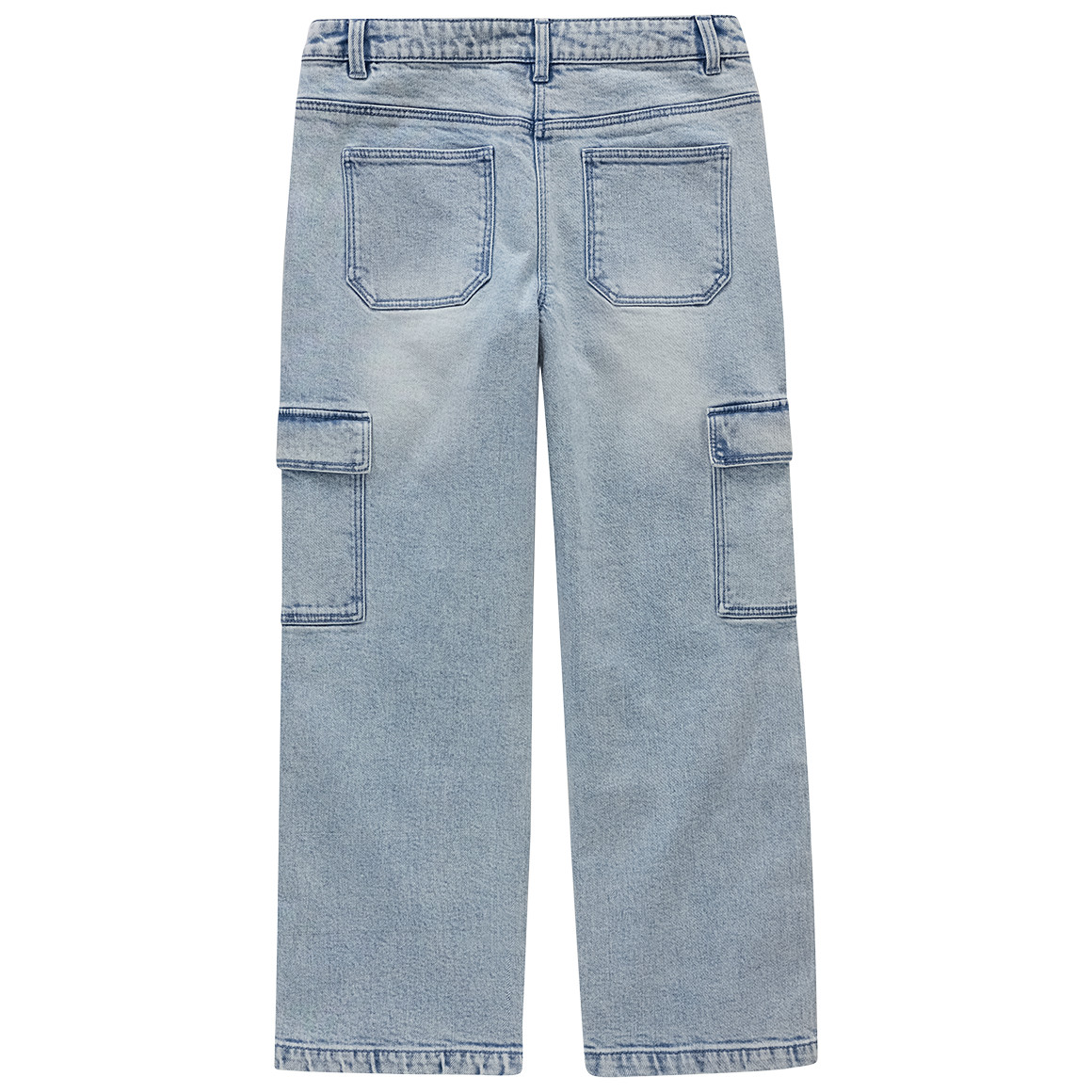 Mädchen Cargo-Jeans mit geradem Bein